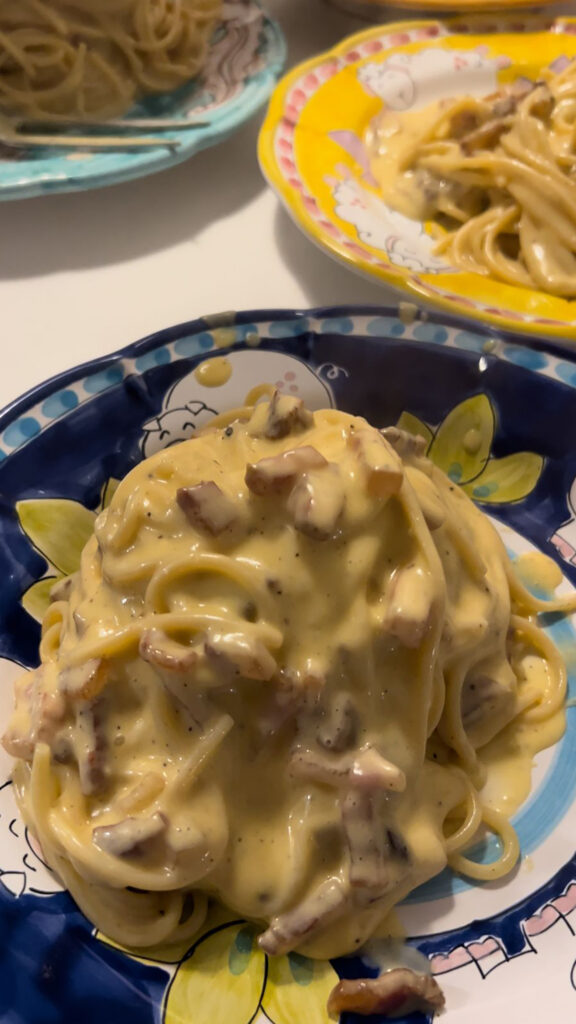 Pasta Alla Carbonara Romana Bacarelli