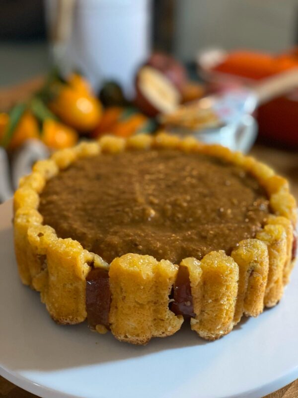 Torta di mele e mascarpone con marmellata di arancia e ...