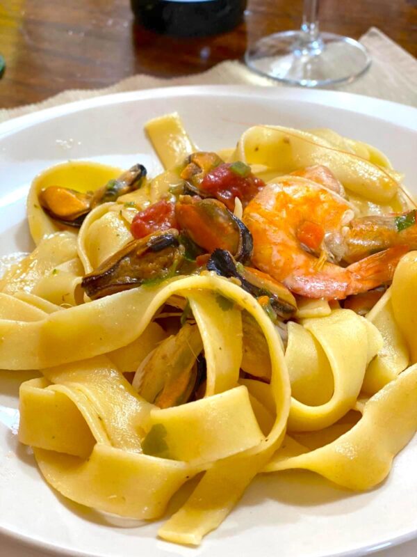 Pappardelle cozze e gamberetti - Romana Bacarelli